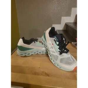 On Running Cloudstratus Women’s 11 White Mint Green Road Running Shoes CloudTec